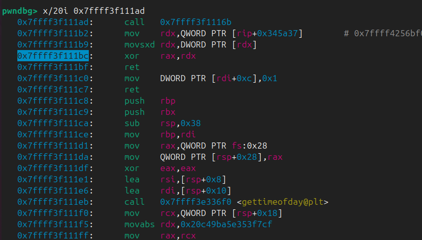 Dispatcher helper that XORs the PRNG output with the mask
